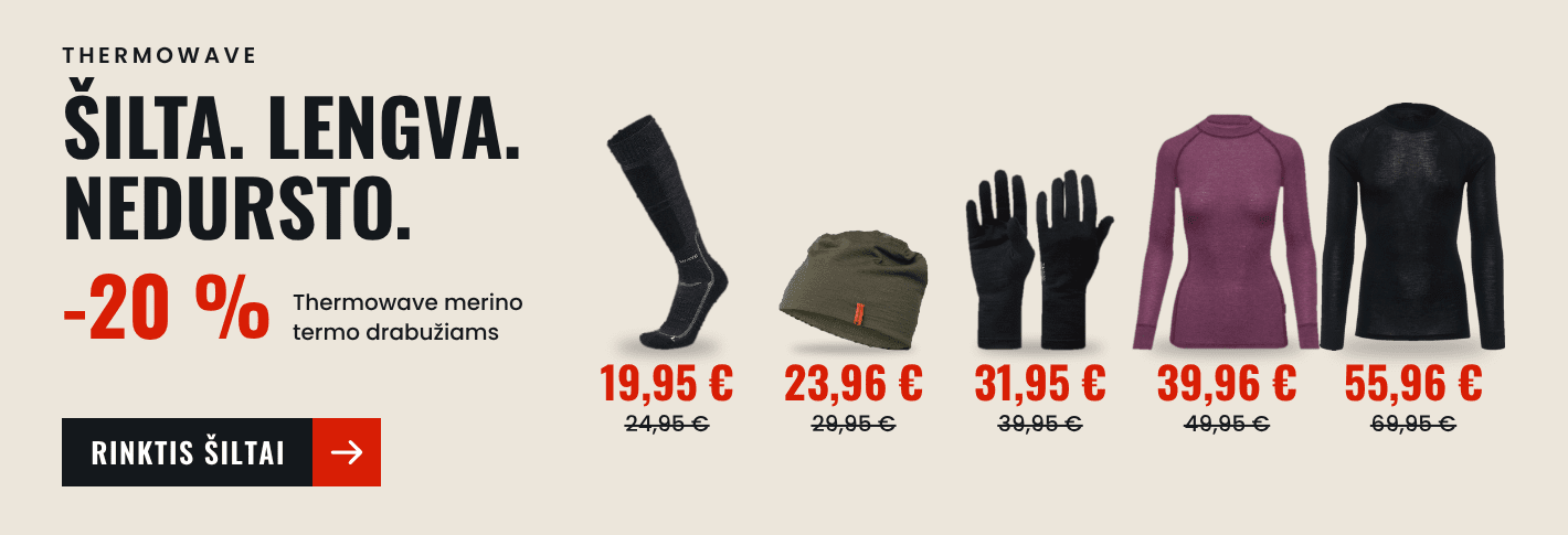 Thermowave -20 %: šilta, lengva, kvėpuoja