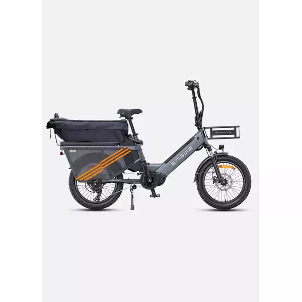 Dviratis 20" elektrinis Engwe LE20 viena baterija pilkas