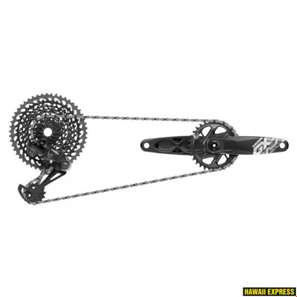 Pavarų grupė SRAM GX Eagle DUB Groupset (Rear Der, Trigger Shifter w Clamp, Crankset DUB 12s 170 BOOST w DM 32t X-SYNC Chainring, Chain 126 links 12s, Cassette XG-1275 10-50t, Chaingap Gauge)