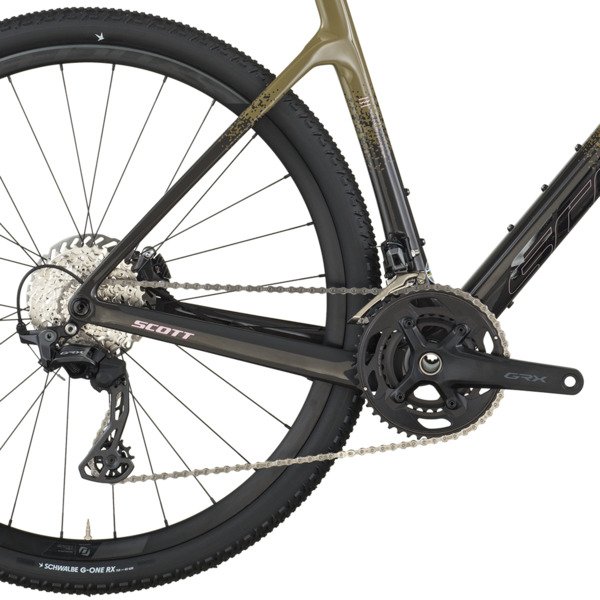 Dviratis 28  SCOTT ADDICT GRAVEL 40 kaki green/carbon black Scott