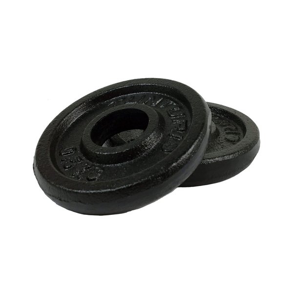 Svorio diskai TUNTURI Plates juodi, 30 mm, 0,5 kg (pora)