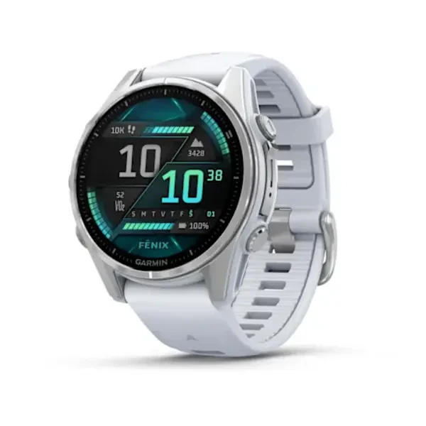 Garmin fēnix 8 43 mm AMOLED išmanusis sportinis laikrodis (Sidabrinės spalvos)