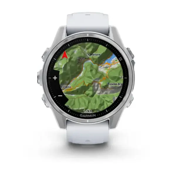 Garmin fēnix 8 43 mm AMOLED išmanusis sportinis laikrodis (Sidabrinės spalvos)