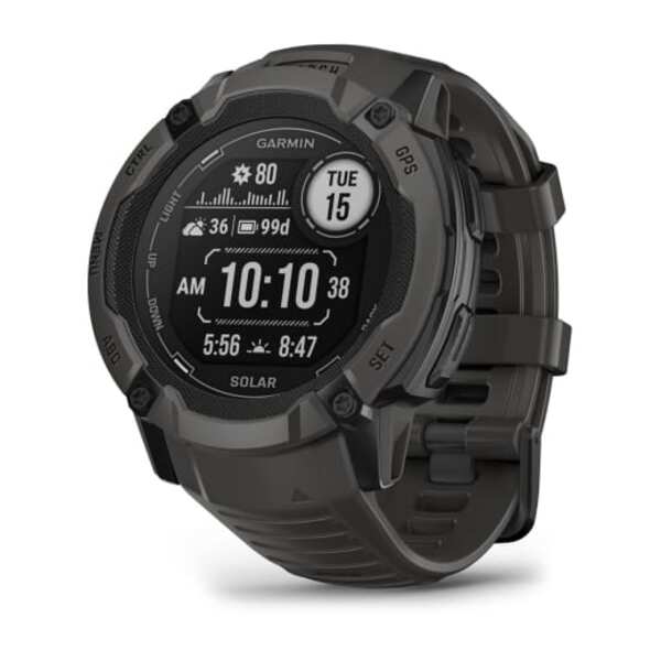 Garmin Instinct&reg; 2X Solar  i&scaron;manusis sportinis laikrodis Grafitas