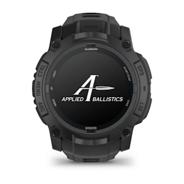 Garmin Instinct&reg; 3 &ndash; 50 mm, AMOLED, Tactical Edition i&scaron;manusis sportinis laikrodis  Juodas su juodu dirželiu