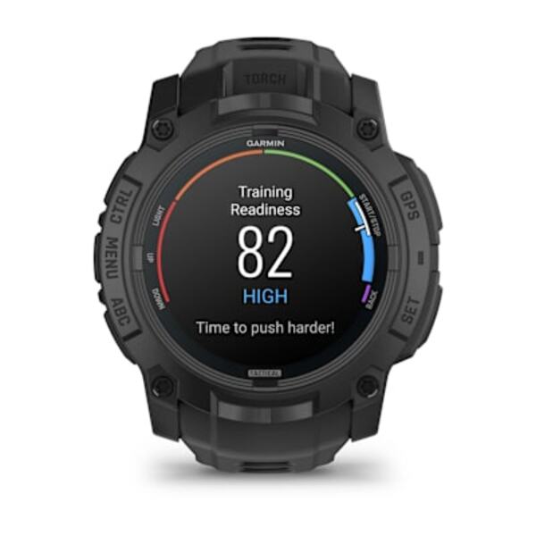 Garmin Instinct&reg; 3 &ndash; 50 mm, AMOLED, Tactical Edition i&scaron;manusis sportinis laikrodis  Juodas su juodu dirželiu