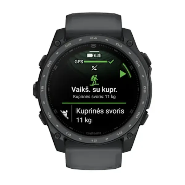 Garmin tactix® 8 – 51 mm, AMOLED sportinis laikrodis (pilkos skalūno spalvos „Cerakote®“ danga)