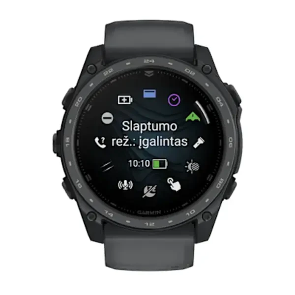 Garmin tactix® 8 – 51 mm, AMOLED sportinis laikrodis (pilkos skalūno spalvos „Cerakote®“ danga)