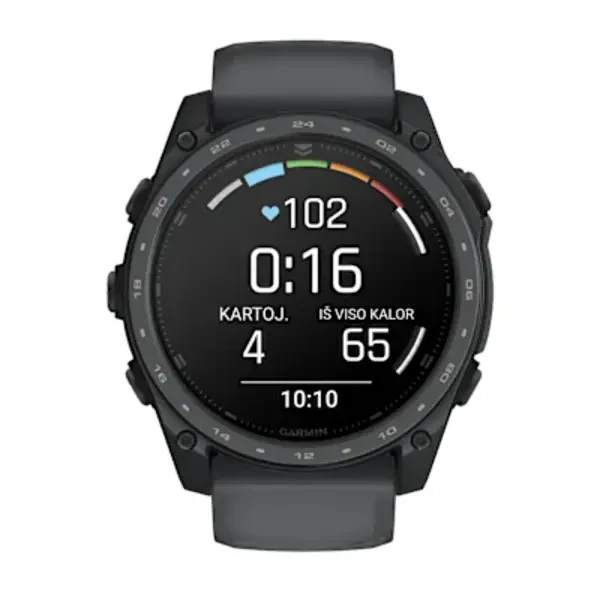 Garmin tactix® 8 – 51 mm, AMOLED sportinis laikrodis (pilkos skalūno spalvos „Cerakote®“ danga)