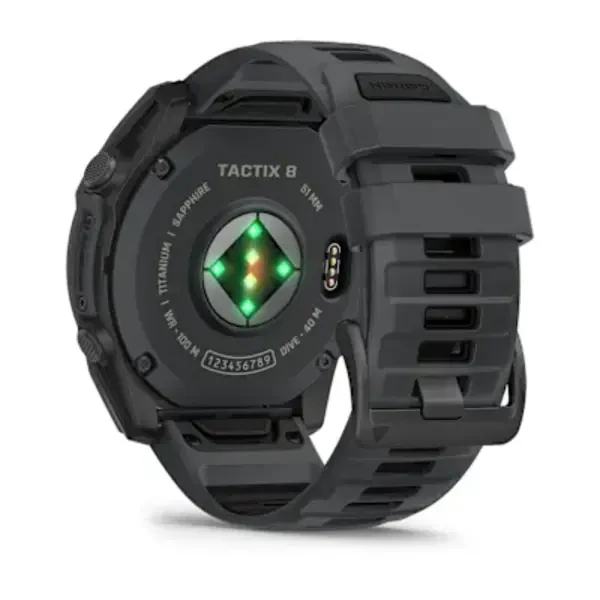 Garmin tactix® 8 – 51 mm, AMOLED sportinis laikrodis (pilkos skalūno spalvos „Cerakote®“ danga)
