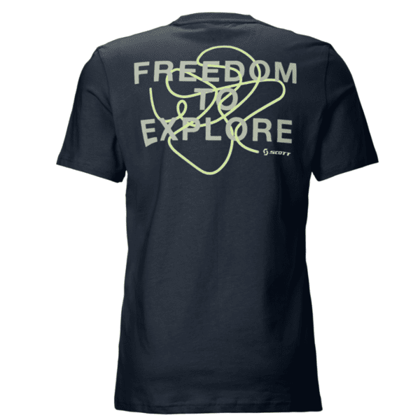 Marškinėliai vyr. trumpom rankovėm Scott  Backprint SS t.mėlyni 