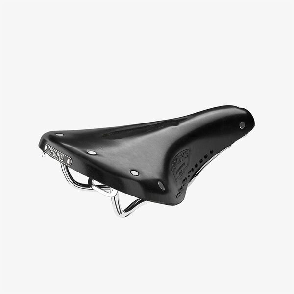 Dviračio balnas Brooks B17 Carved Short Black juodas