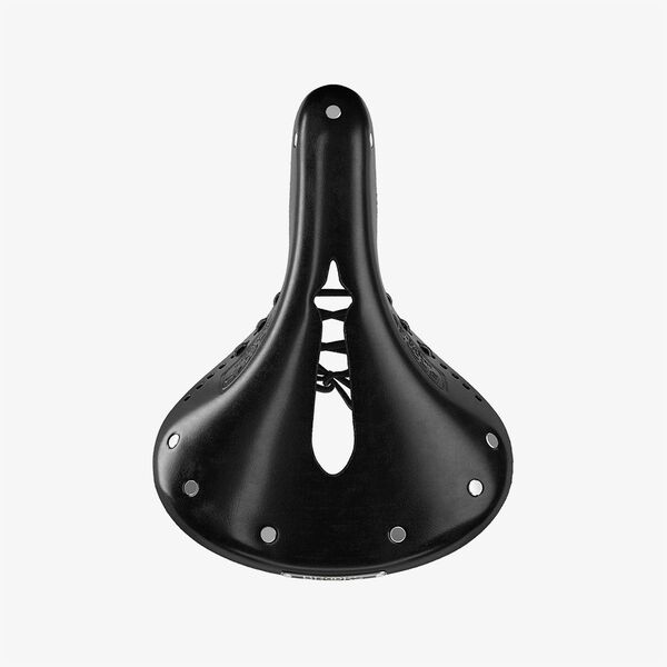 Dviračio balnas Brooks B17 Carved Short Black juodas