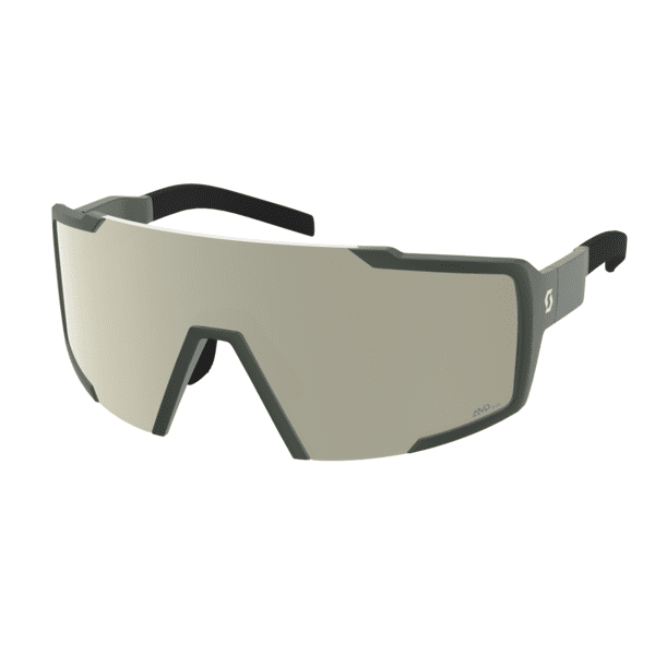 Akiniai Scott Shield kaki green/AMP white chrome S2