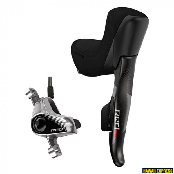 Pavarų ir stabdžių rankenėlė SRAM Shift/Hydraulic Disc Brake Red eTAP Stealth-a-majig hose connected Left Shift Front Brake 950mm w Direct Mount Ti Hardware (Rotor & Bracket sold separately)