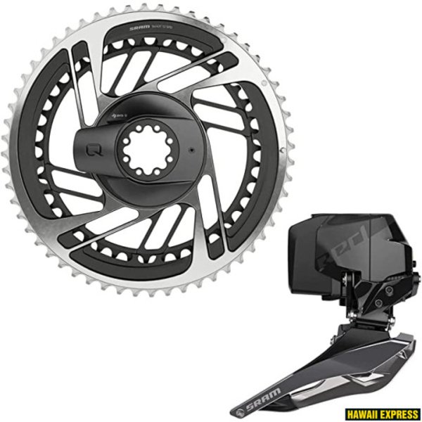 Galios matuoklis SRAM KIT DM5643T RED AXS D1 GREY (Includes Power Meter w Integrated Chainrings, Red AXS 2-Position Front Derailleur)
