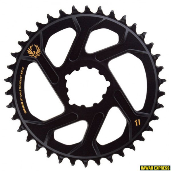 Priekinė žvaigždė SRAM X-SYNC 2 38T Direct Mount 3mm Offset Boost Alum EagleGold