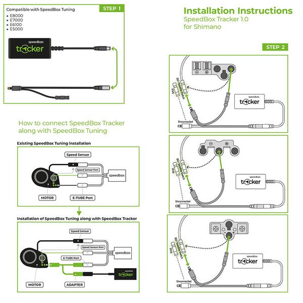 Priedas elektriniam dviračiui SpeedBox Tracker 1.0 for Shimano