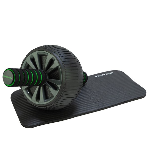 Pilvo preso volelis TUNTURI Pro Exercise Wheel Deluxe, su kelių pagalvėle