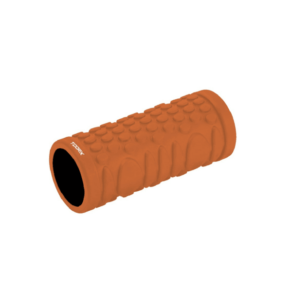Masažinis volelis TOORX Grid Foam Roller, oranžinės-juodos spalvos