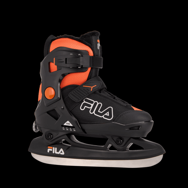 Vaiki&scaron;ki pačiūžų bateliai FILA X 2.0 Ice, juodi/oranžiniai
