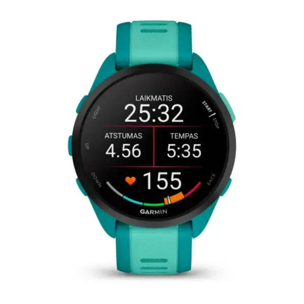 Garmin Forerunner 165 Music išmanusis sportinis laikrodis (Žalsvai mėlynos spalvos)