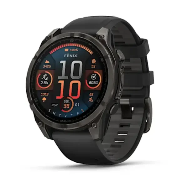 Garmin fenix 8  47mm Sapphire AMOLED išmanusis sportinis laikrodis (Titanium Carbon Grey spalvos)