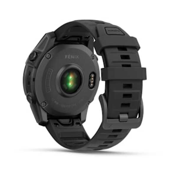 Garmin fenix E – 47 mm, AMOLED  išmanusis sportinis laikrodis (Pilkai melsvos spalvos)