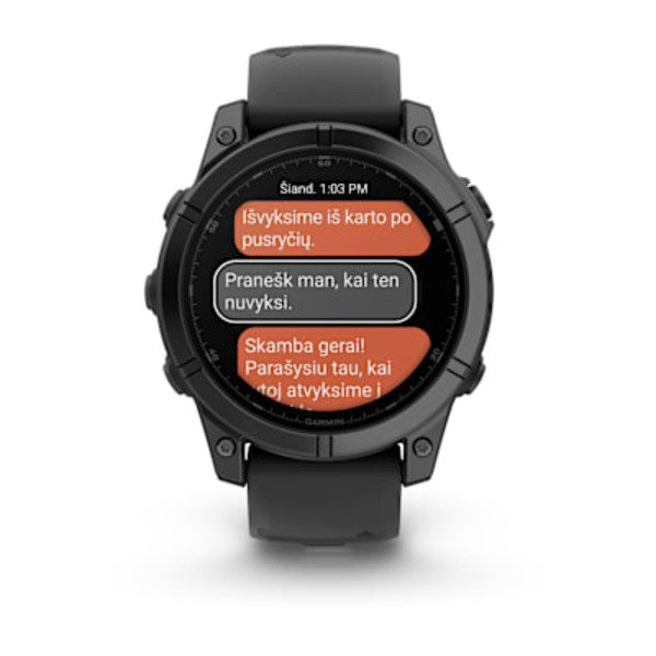 Garmin fenix E – 47 mm, AMOLED  išmanusis sportinis laikrodis (Pilkai melsvos spalvos)