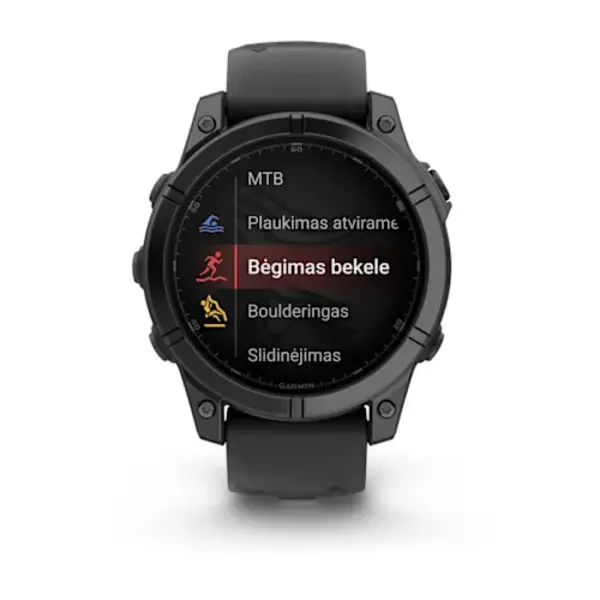 Garmin fenix E – 47 mm, AMOLED  išmanusis sportinis laikrodis (Pilkai melsvos spalvos)
