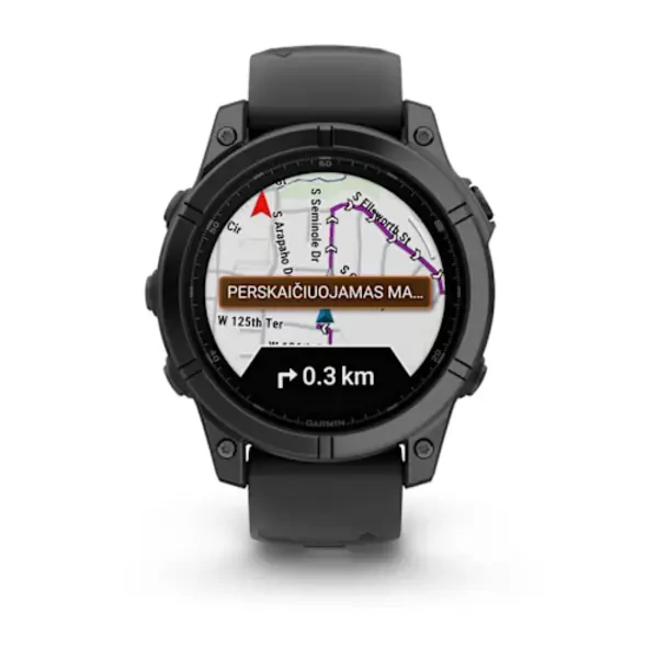 Garmin fenix E – 47 mm, AMOLED  išmanusis sportinis laikrodis (Pilkai melsvos spalvos)