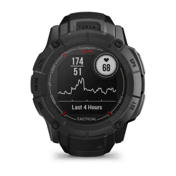 Garmin Instinct® 2x Solar – Tactical Edition“  išmanusis sportinis laikrodis (Juodos spalvos)