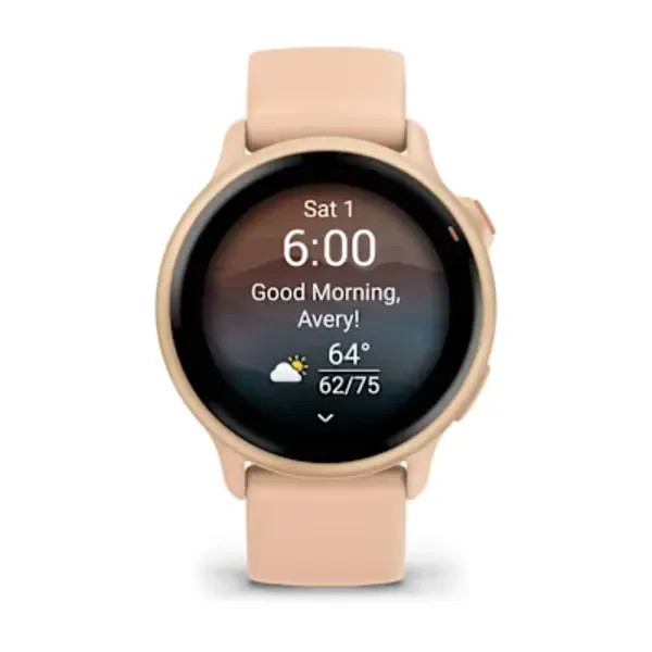 Garmin vívoactive 6 išmanusis sportinis laikrodis (Pink Dawn)