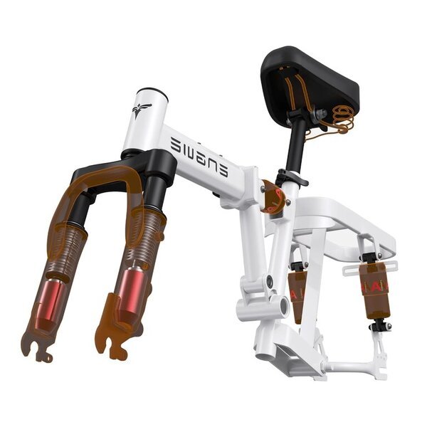 Dviratis 14" elektrinis Engwe T14 baltas