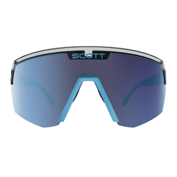 Akiniai Scott Sport Shield black/neon blue/AMP beryl blue chrome S3