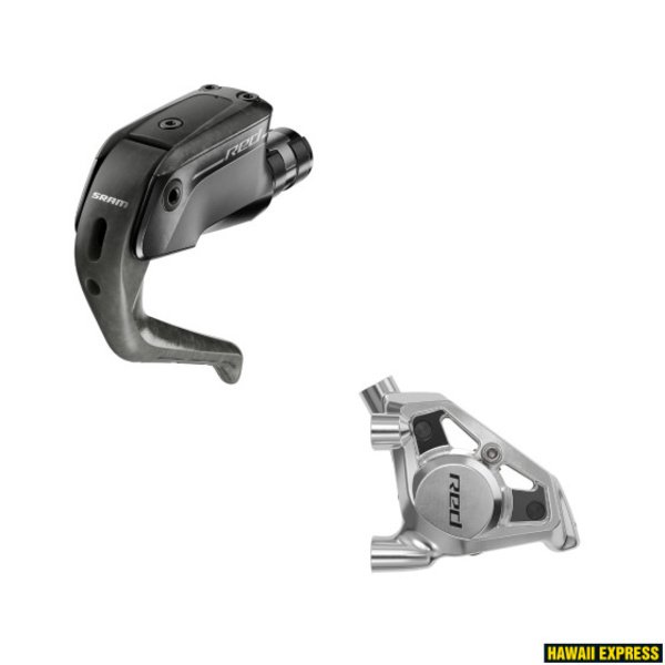 Diskiniai stabdžiai SRAM Red E1 Aero, Stealth-A-Majig Connected, Front Caliper, brake lever, Flat Mount 20mm Offset, 1100mm hose (Rotor sold separately)