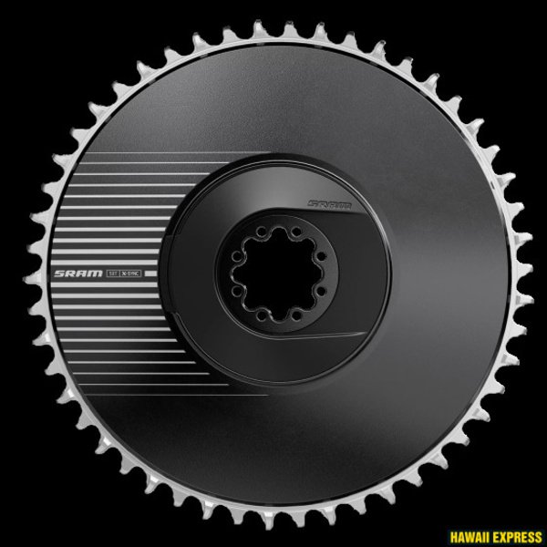 Priekinė žvaigždė SRAM ROAD 50T DM X-SYNC 6.5MM OFFSET - AERO RED E1 Including 8 chainring bolts