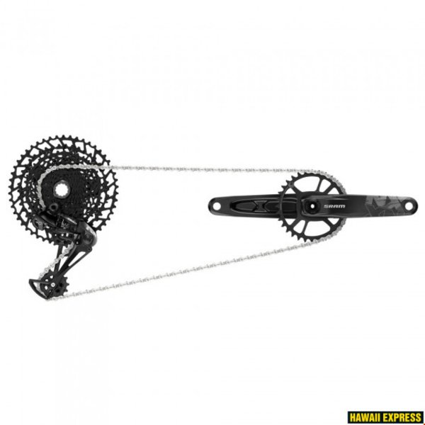 Pavarų grupė SRAM NX Eagle DUB Groupset (Rear Der, Trigger Shifter w Clamp, Crankset DUB 12s 175 BOOST w DM 32t X-SYNC Chainring, Chain 126 links 12s,Cassette PG-1230 11-50t, Chaingap Gauge)