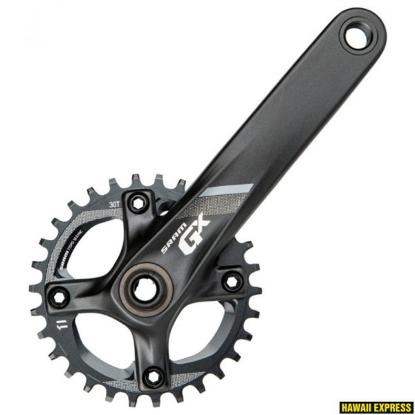 &Scaron;vaistiklis SRAM Crank GX 1000 Fat Bike GXP 100mm Spindle 175 Black w 30t X-SYNC Chainring (GXP Cups Not Included)