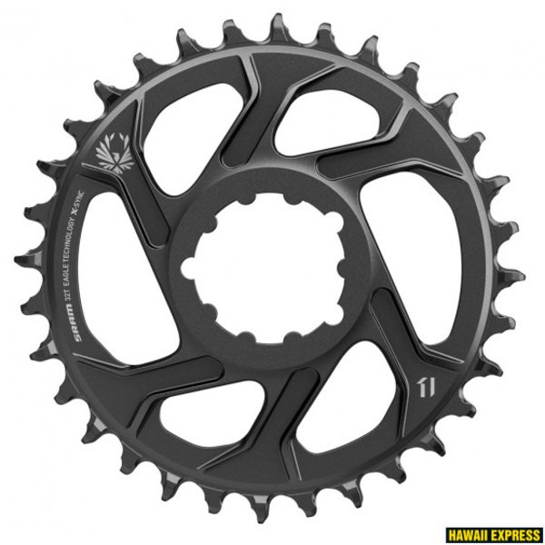 Priekinė žvaigždė SRAM X-SYNC 2 32T Direct Mount 6mm Offset Alum Eagle Black