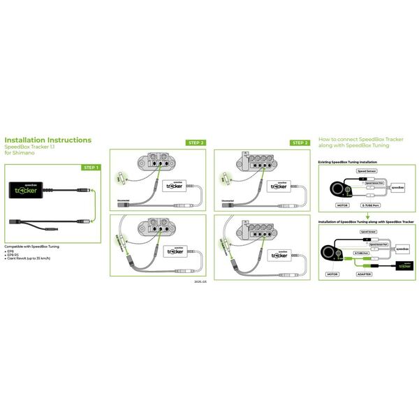 Priedas elektriniam dviračiui SpeedBox Tracker 1.1 for Shimano