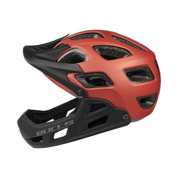 Šalmas Bulls Whistler CG juoda/raudona 52-56cm