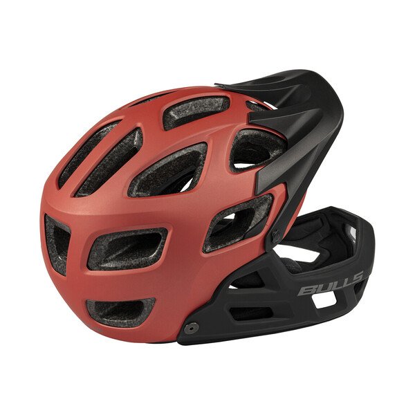 Šalmas Bulls Whistler CG juoda/raudona 52-56cm