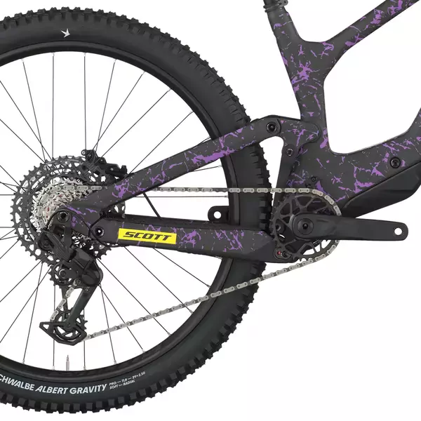 Dviratis 29  SCOTT RANSOM 920 carbon black/crackle purple Scott