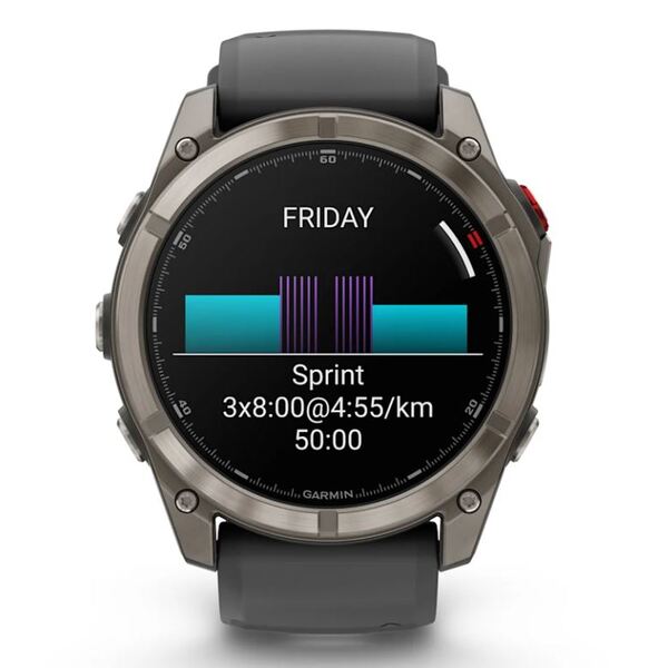 Garmin Fenix 8 Pro išmanusis laikrodis 47MM AMOLED Sapphire Titanium