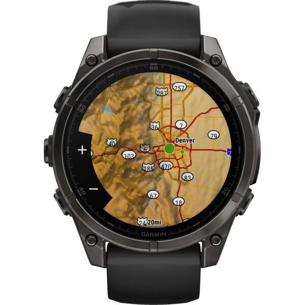 Garmin Fenix 8 AMOLED 47mm išmanusis sportinis laikrodis Sapphire titanium Carbon Grey 