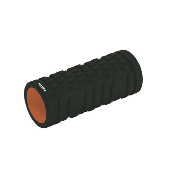 Masažo volelis TOORX Grid Foam Roller, juodai oranžinis