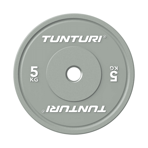 Svorio plok&scaron;tė TUNTURI Platinum Bumper Plate, pilka, 50 mm, 5 kg