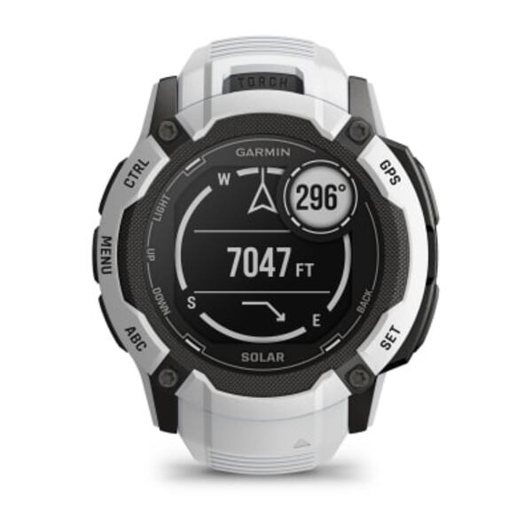 Garmin Instinct® 2X Solar išmanusis sportinis laikrodis (Baltojo akmens spalvos)