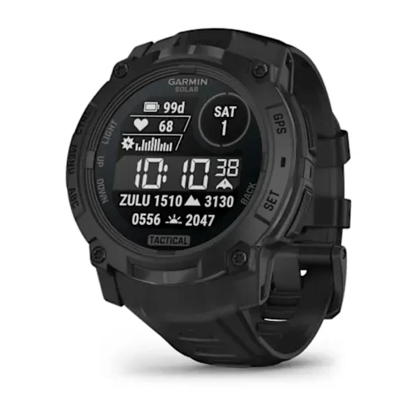 Garmin Instinct® 3 – 50 mm, Solar, Tactical Edition išmanusis sportinis laikrodis (Juodos spalvos)